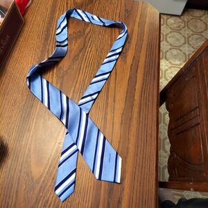 Men's Blue Striped Versace Tie